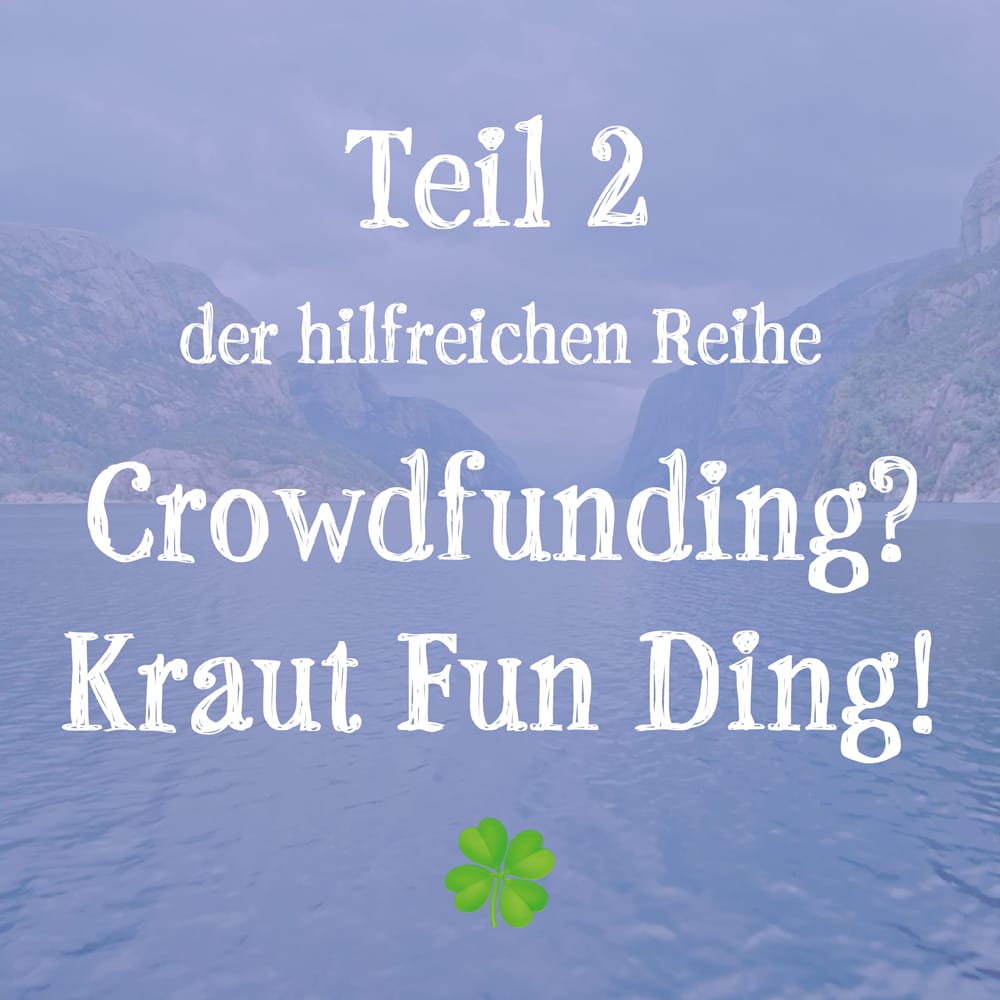 Hannes Kreuziger Crowdfunding FAQ Teil 2
