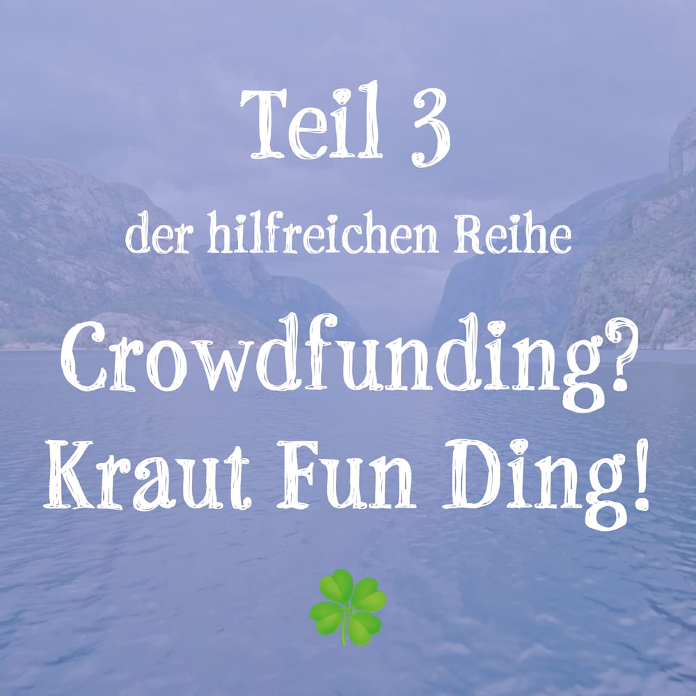 Hannes Kreuziger Crowdfunding FAQ Teil 3